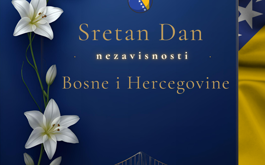 Čestitka povodom 1. marta – Dana nezavisnosti Bosne i Hercegovine
