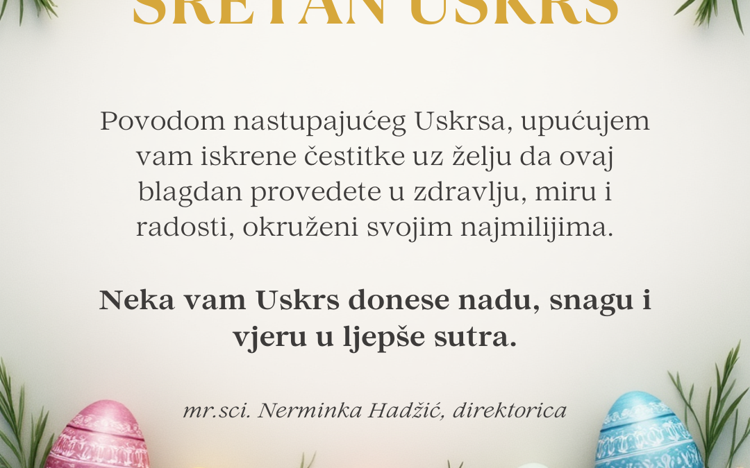 Sretan Uskrs – čestitka direktorice škole